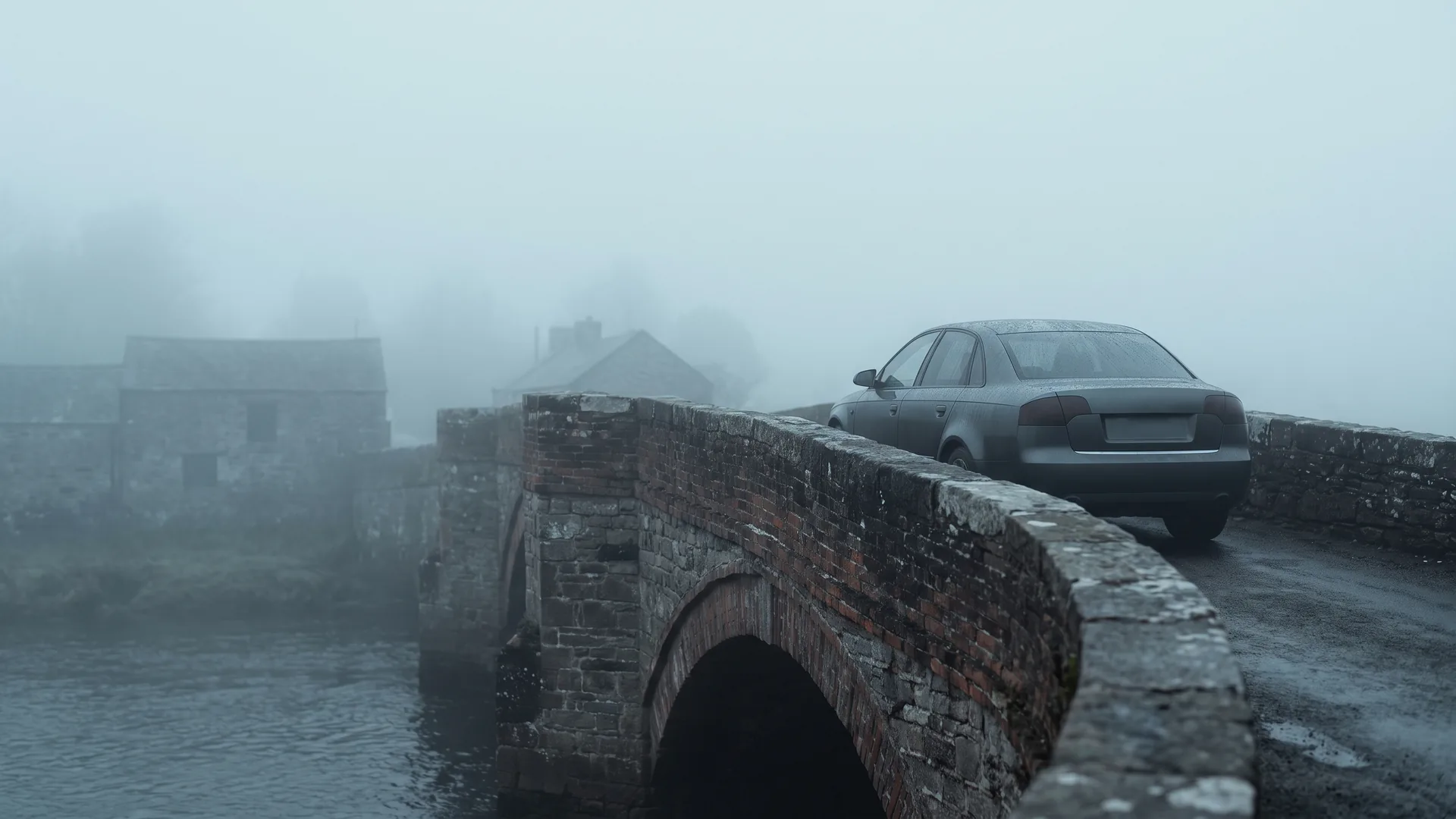 A car on the road in Cambridge