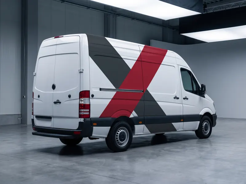 Finished commercial vehicle with branding — Tint Express vinyl decals